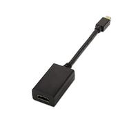 AISENS A125 - 0137 - Convertisseur Mini DP vers HDMI de 15 cm, Couleur Noir