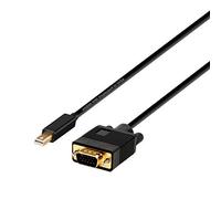 AISENS A125-0362 Câble convertisseur mini dp vers VGA, mini dp mâle vers VGA mâle Noir 2,0 m