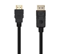 AISENS A125-0460 câble vidéo et adaptateur 3 m DisplayPort HDMI Noir