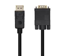 AISENS A125-0462 câble vidéo et adaptateur 3 m DisplayPort VGA (D-Sub) Noir