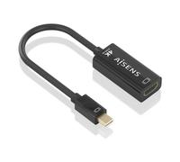 AISENS A125-0904 câble vidéo et adaptateur 0,15 m Mini DisplayPort HDMI Type A (Standard) Noir