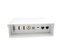 AISENS - A127-0720 - Boîte de jonction audiovisuelle VGA+JACK3.5+2xHDMI+1xUSB-B+1xUSB-C+2xRJ45 Cat.6A STP, Blanc