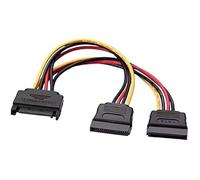 Aisens Câble d'alimentation SATA A131-0353 – SATA mâle vers 2 SATA femelles, 20 cm