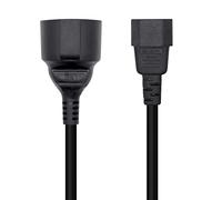 AISENS A132-0467 câble électrique Noir 0,25 m Coupleur C14 CEE7/7