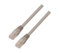 AISENS A133 - 0175 - Câble réseau latiguillo RJ45 (30 cm, 10/100 mbit/s, commutateur/routeur/Modem/Panneau de Brassage/Point d'accès/Champs de jonction) Couleur Gris