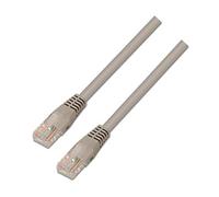 AISENS A133 - 0179 - Câble réseau latiguillo RJ45 (2 m, 10/100 mbit/s, commutateur/routeur/Modem/Panneau de Brassage/Point d'accès/Champs de jonction) Couleur Gris
