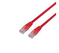 Aisens Câble Réseau Patch Cord RJ45 Cat.5e UTP AWG24 - 0.5m - 10/100 Mbit/s - Couleur Rouge