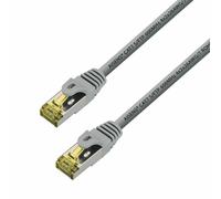 AISENS - A146-0334 Câble réseau RJ45 Câble patch LSZH cat.7 600 mhz s/ftp pimf awg26, gris, 1.0m