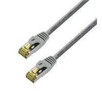 AISENS - A146-0337 Câble réseau RJ45 Câble patch LSZH cat.7 600 mhz s/ftp pimf awg26, gris, 5.0m