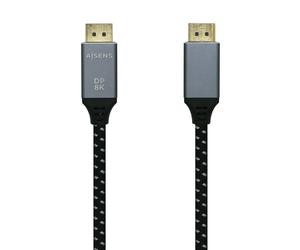 AISENS A149-0434 câble DisplayPort 0,5 m Noir, Gris