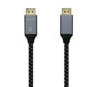 AISENS A149-0437 Câble DISPLAYPORT V1.4 8K@60Hz, DP/M-DP/M, gris, noir, 2,0 m