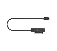 Aisens Adaptateur SATA vers USB-C ASE-25C04B USB 3.0/3.1 Gen1 pour disques durs 2,5 pouces Noir