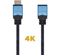 AISENS AISENS Extender HDMI V2.0 Premium High Speed / HEC 4K@60Hz 18Gbps, A/M-A/H, noir/bleu, 1.0m