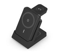 AISENS ASCH-15W4WC064-BK chargeur d'appareils mobiles Casques, Smartphone, Smartwatch Noir USB Recharge sans fil Intérieure