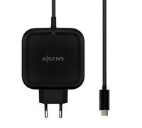 Aisens Asch-1pd65wl-Bk Chargeur D'appareils Mobiles Caméra Numérique, Téléphone Portable, Smartphone, Tablette Noir Secteur Intérieure