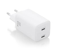 AISENS ASCH-65W2P039-W chargeur d'appareils mobiles Universel Blanc Secteur Charge rapide Intérieure