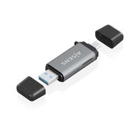 AISENS ASCR-2AC11-GR lecteur de carte mémoire USB 3.2 Gen 1 (3.1 Gen 1) Type-A/Type-C Gris
