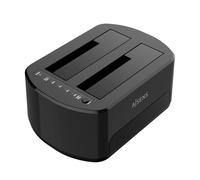AISENS - ASDS-D03B - Station d'accueil Double Baie Asds-D03B SATA 2.5/3.5 A USB 3.0/3.1 Gen1, Clone, Noir