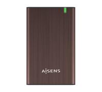 AISENS ASE-2525BWN Boîtier de disques de stockage Boîtier HDD Marron 2.5