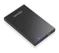 AISENS ASE-2527B Boîtier de disques de stockage Boîtier disque dur/SSD Noir 2.5