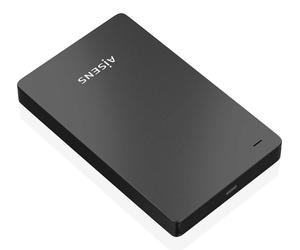 AISENS ASE-2542B Boîtier de disques de stockage Boîtier HDD Noir 2.5