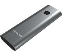Aisens ASM2-021GR/ Boîtier SSD externe M.2 NVMe USB 3.1 Gen2/ sans vis