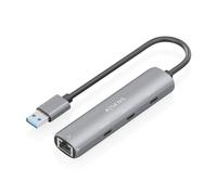AISENS ASUC-4P037-GR station d'accueil Avec fil USB 3.2 Gen 1 (3.1 Gen 1) Type-A Gris