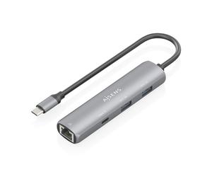 AISENS ASUC-4P039-GR station d'accueil Avec fil USB 3.2 Gen 1 (3.1 Gen 1) Type-C Gris