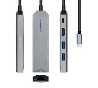 AISENS ASUC-5P003-GR station d'accueil Avec fil USB 3.2 Gen 1 (3.1 Gen 1) Type-C Gris