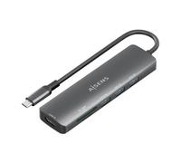 AISENS ASUC-6P024-GR station d'accueil Avec fil USB 3.2 Gen 1 (3.1 Gen 1) Type-C Gris