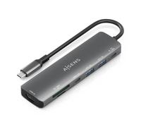 AISENS Docking USB Tipo-C ASUC-7P026-GR- 1xHDMI- 2xUSB- 1xUSB Tipo-C - 1xUSB Tipo-C PD- 1xLector Tarjetas- Gris