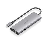 AISENS ASUC-7P032-GR station d'accueil Avec fil USB 3.2 Gen 1 (3.1 Gen 1) Type-C Gris