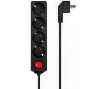 Aisens Bloc d'alimentation avec interrupteur A154-0650/ 4 prises/ Câble 1.4m/ Noir