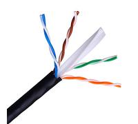 AISENS Bobina DE Cable A135-0263 Para USO Exterior RJ45 CAT6 UTP AWG24 RÍGIDO 100M Negro