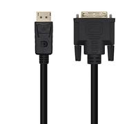 AISENS CABLE CONVERSOR A125-0463/ DISPLAYPORT MACHO DVI MACHO/ 3M/ NEGRO