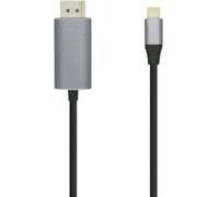 Aisens - câble convertisseur usb-c vers displayport noir, 0,8m