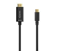 AISENS A109-0623 câble vidéo et adaptateur 0,8 m USB Type-C HDMI Type A (Standard) Noir