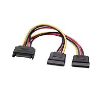 Aisens Câble d'alimentation SATA A131-0353 – SATA mâle vers 2 SATA femelles, 20 cm