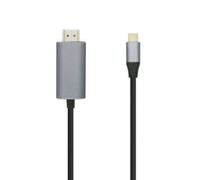 Aisens Câble de conversion A109-0392/ USB Type-C mâle - HDMI mâle/ Jusqu'à 27W/ 1250Mbps/ 0.8m/ Noir