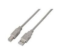 Aisens - câble d'imprimante usb 2.0, type a/mb/m, beige, 1,0 m