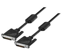 Aisens Câble DVI Dual Link 24+1 - avec ferrite - Mâle-Mâle - Noir 1,8 m