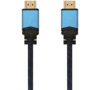 Aisens - câble hdmi v2.0 premium high speed / hec 4k@60hz 18gbps, a/m-to-m, noir/bleu, 10m