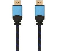 Aisens - câble hdmi v2.0 premium high speed / hec 4k@60hz 18gbps, a/m-to-m, noir/bleu, 2.0m