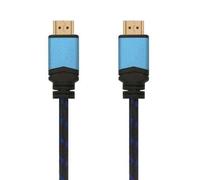 Aisens - câble hdmi v2.0 premium high speed / hec 4k@60hz 18gbps, a/m-to-m, noir/bleu, 3.0m