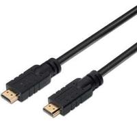 Aisens - cable hdmi v2.0 premium high speed / hec 4k@60hz 18gbps avec répéteur, a/m-to-m, noir,