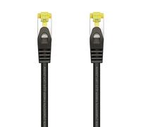 AISENS Câble réseau RJ45 LSZH Cat.7 600 MHz S/FTP PIMF AWG26, noir, 0,5 m