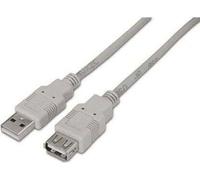 Aisens - câble usb 2.0, type a/m-a/h, beige, 1.0m