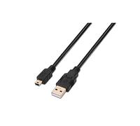 Aisens Câble USB 2.0 Type A mâle – Mini B mâle 0,5 m Noir