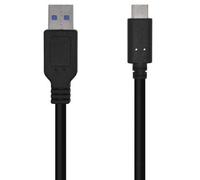 Aisens Câble USB A107-0450 USB 3.1 USB-A mâle vers USB-C mâle 1,5 m Noir