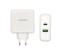 Aisens Cargador 48w 1xusb-C Pd3.0 30w 1xusb-A Qc3.0 18w Blanco